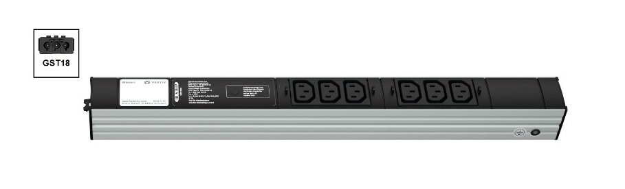 Vertiv Knürr DIS Rack PDU, Safety Basic, 0U/1U, input GST18 – image 2