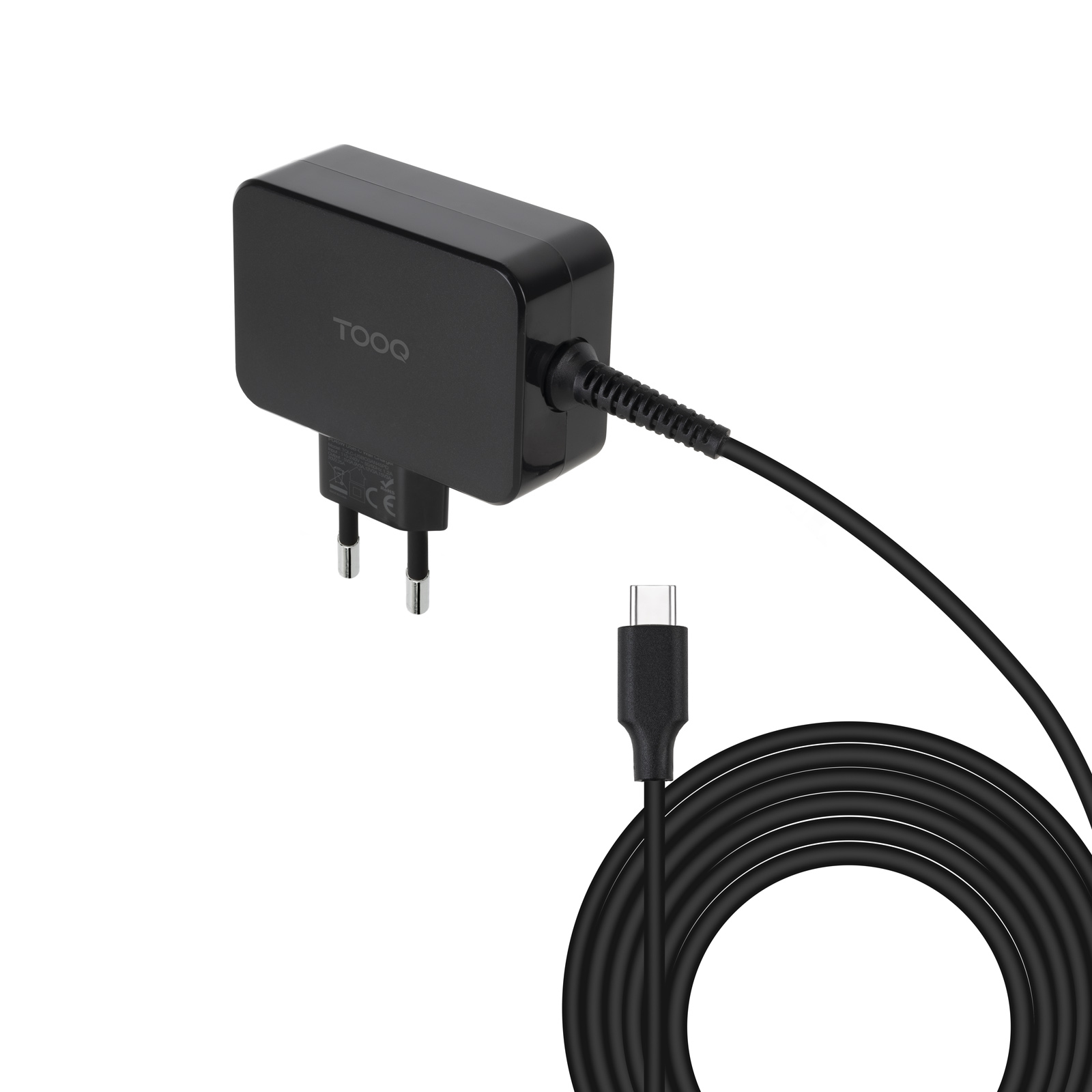 TooQ TQLC-USBCGAN45PD mobile device charger Laptop, Universal Black AC Indoor