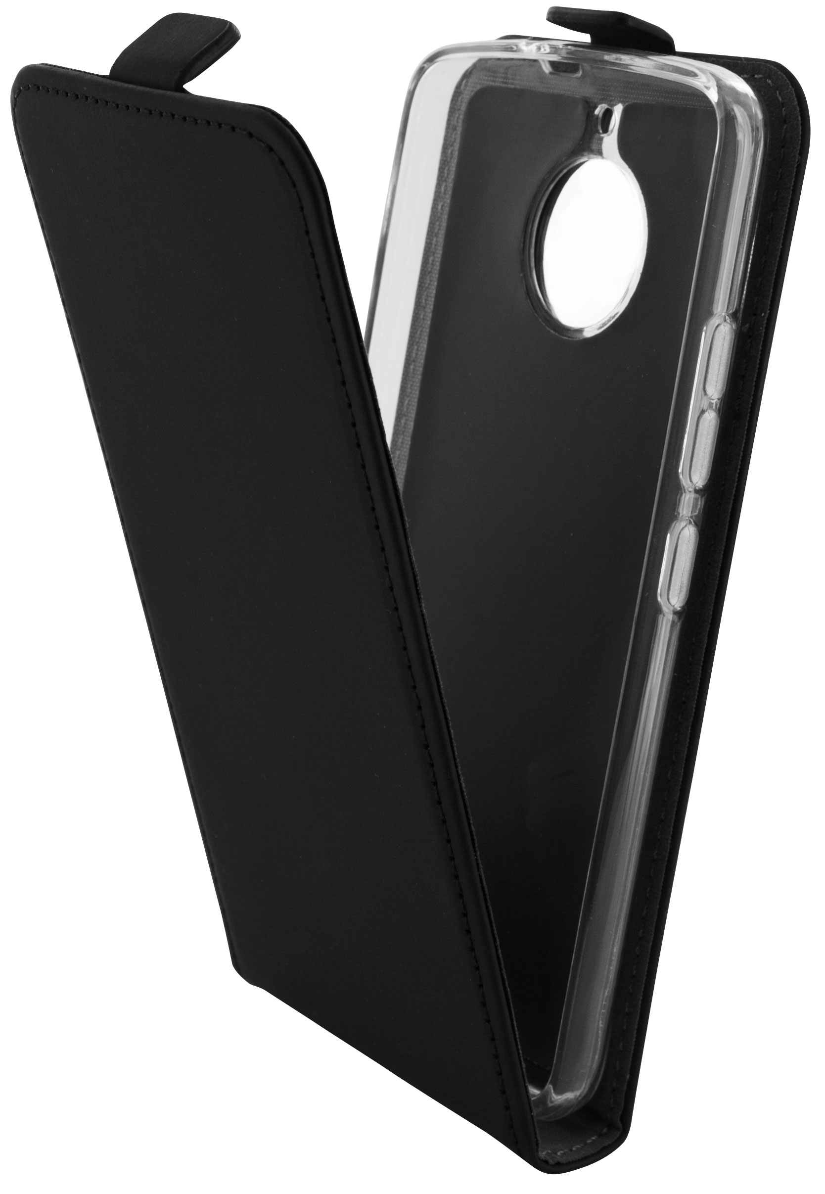 Mobiparts Premium Flip TPU Case Motorola Moto E4 Black