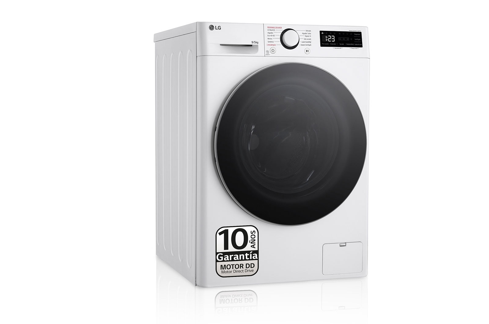 LG F2DR5S09A1W washer dryer Freestanding Front-load White – image 5