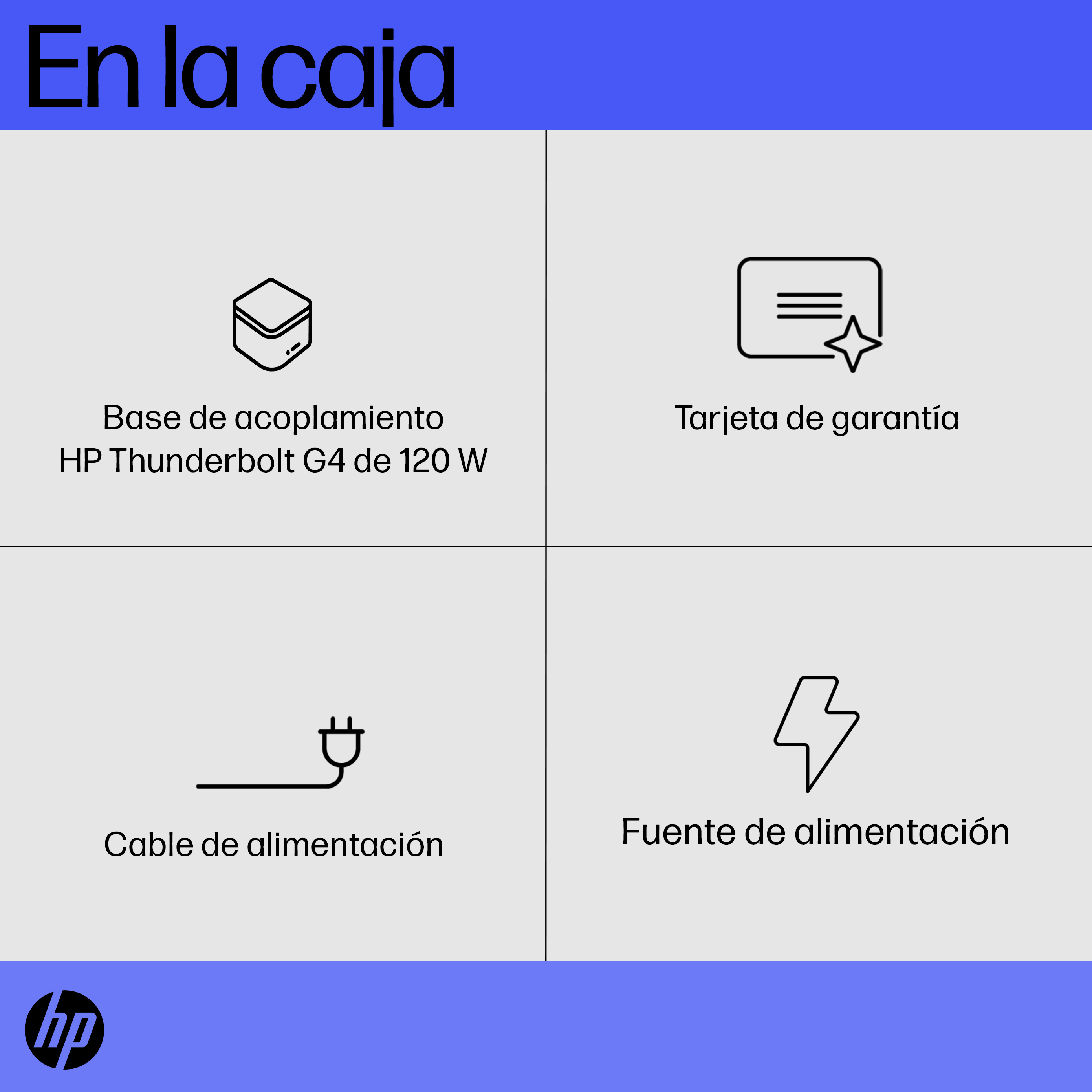 HP Thunderbolt Dock 120W G4. Connectivity technology: Wired, Host interface: Thunderbolt 4. Product colour: Black, Cable l