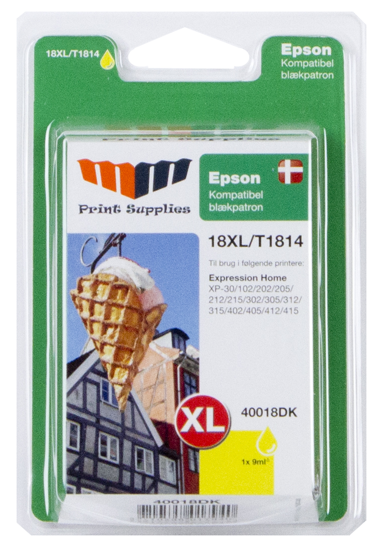 MM Yellow Inkjet Cartridge - Replaces Epson No.18XL
