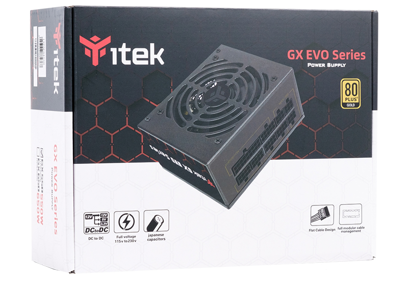 ALIMENTATORE GXF550 EVO 550 WATT (ITPSEGX550) 80 PLUS …