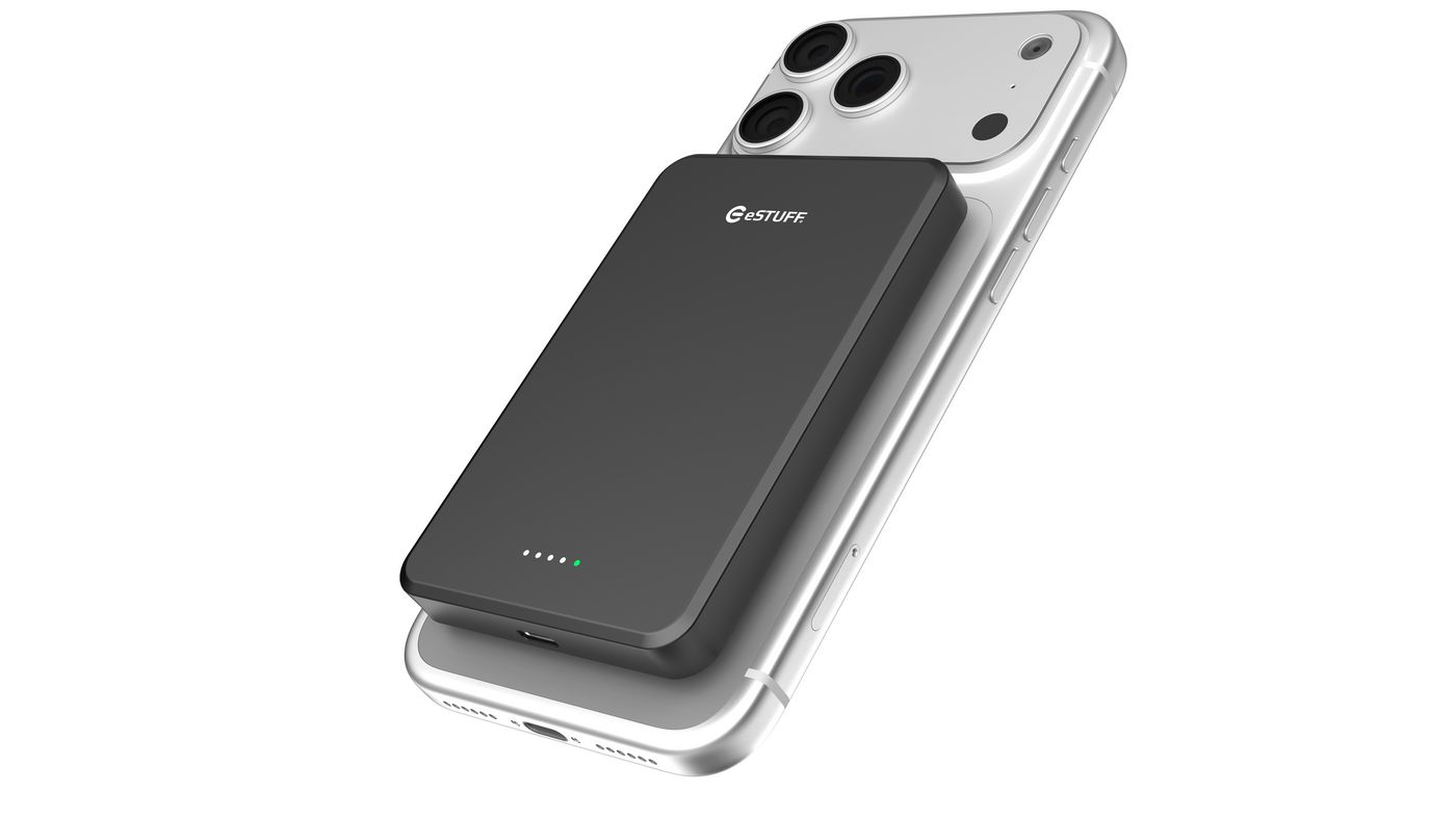 eSTUFF ES641101 power bank Wireless charging Black – image 1