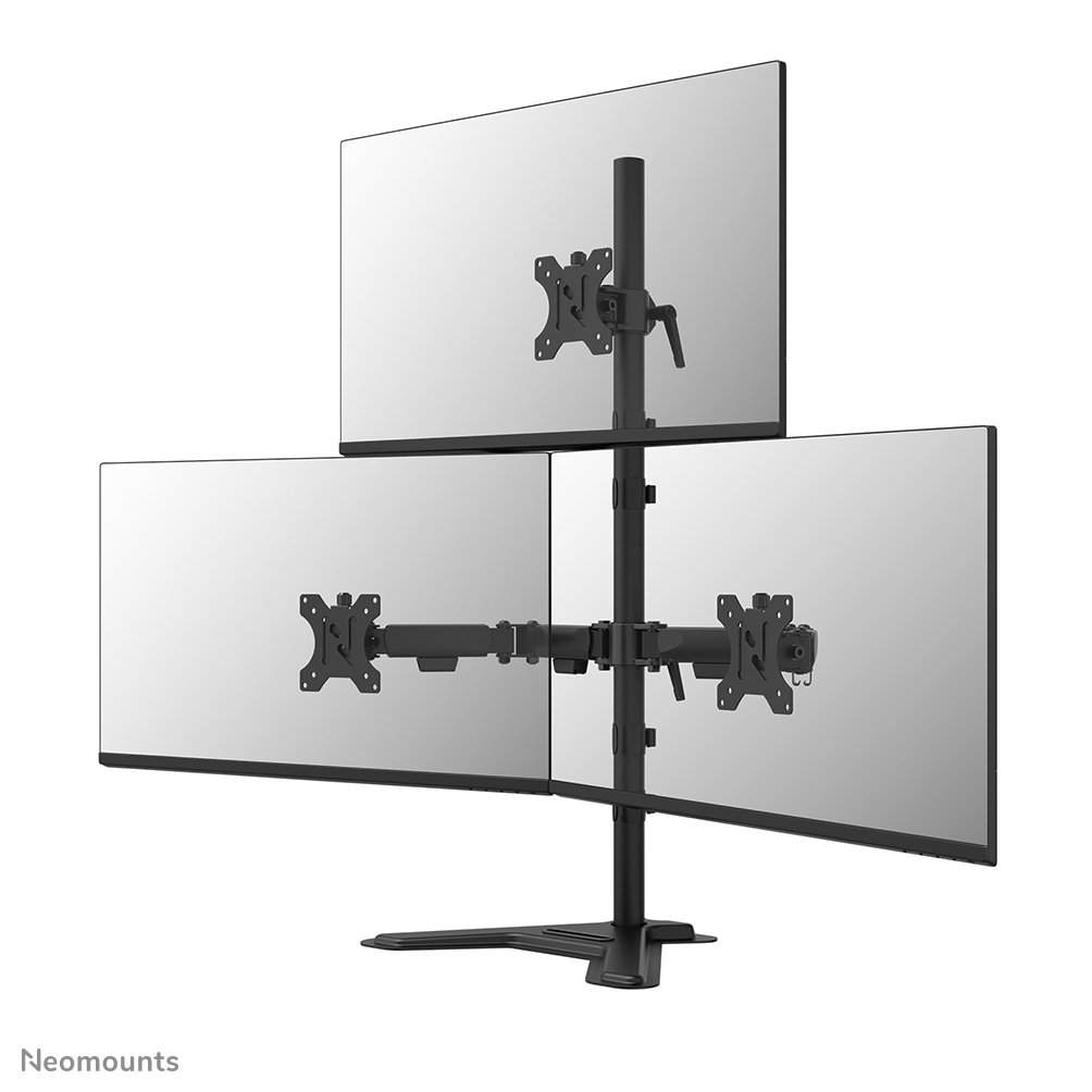 Neomounts NERO Triple monitor stand 10-32"