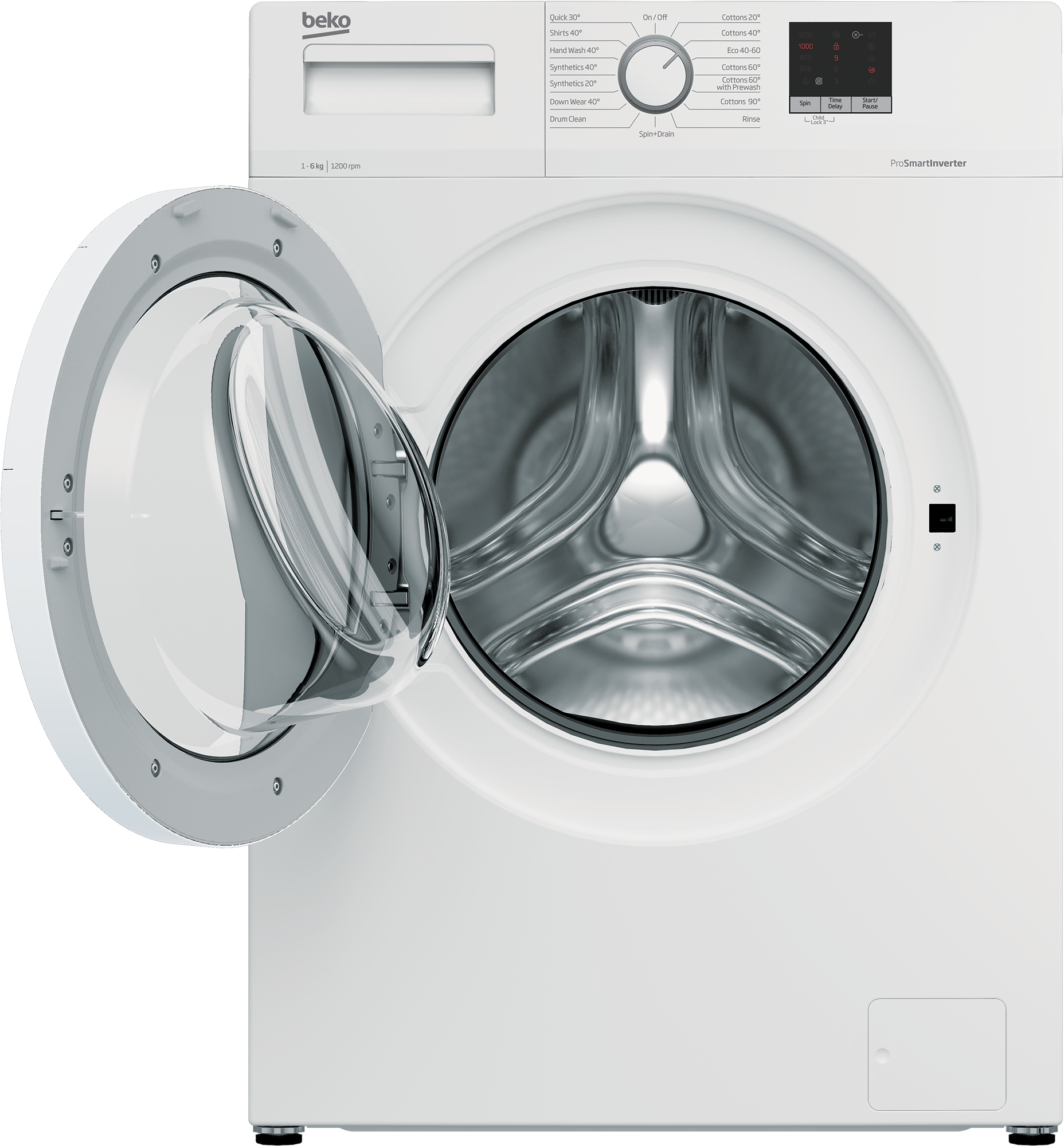 Beko b100 WTK62054W Freestanding – image 2