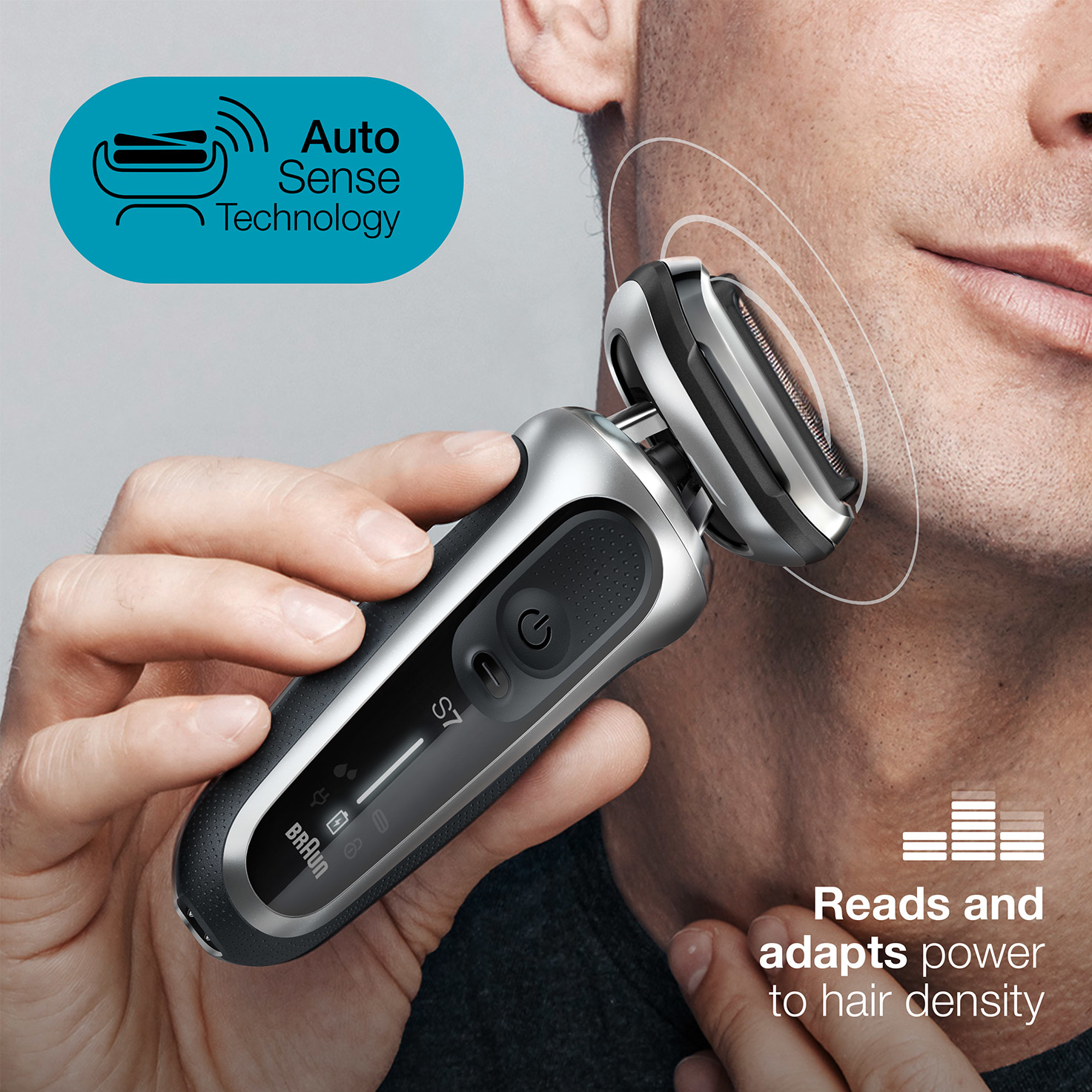 Braun Series 7 70-S7201cc Foil shaver Trimmer Black, Silver – image 5