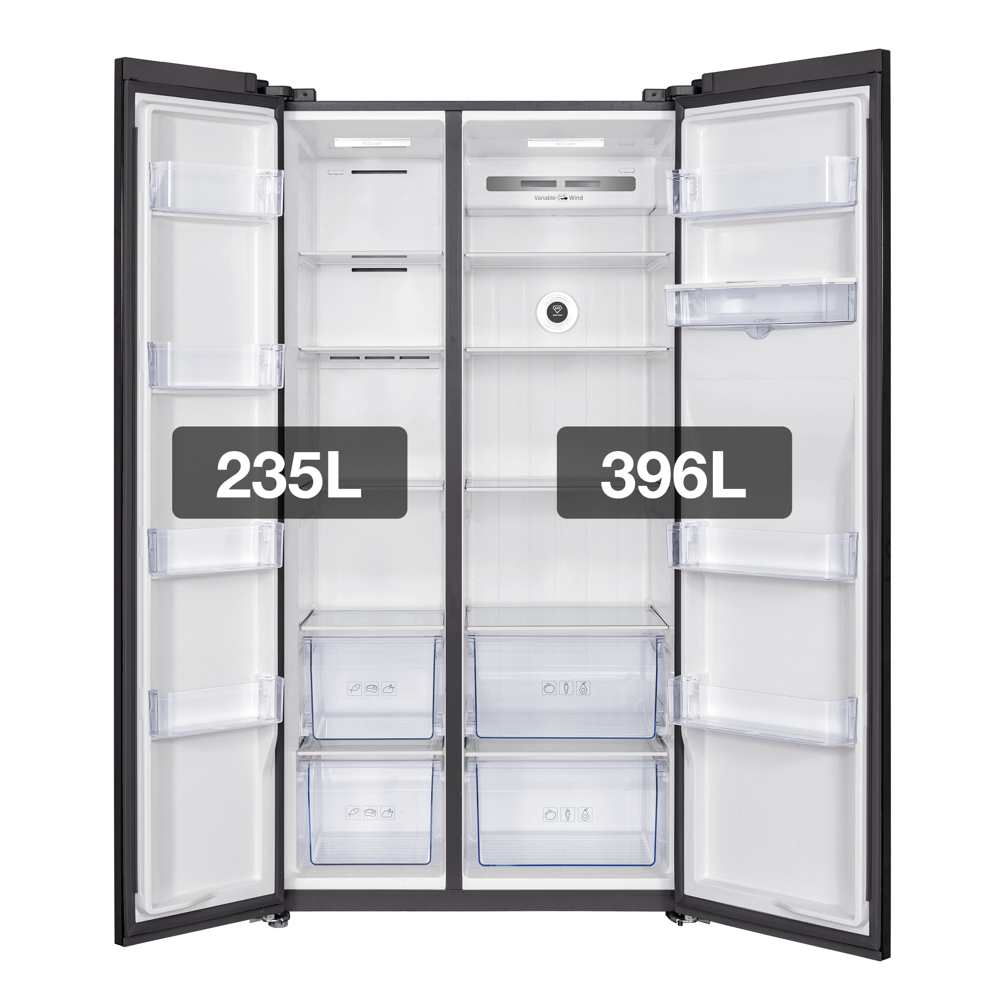 TCL RP631SSE0UK side-by-side refrigerator Freestanding – image 7