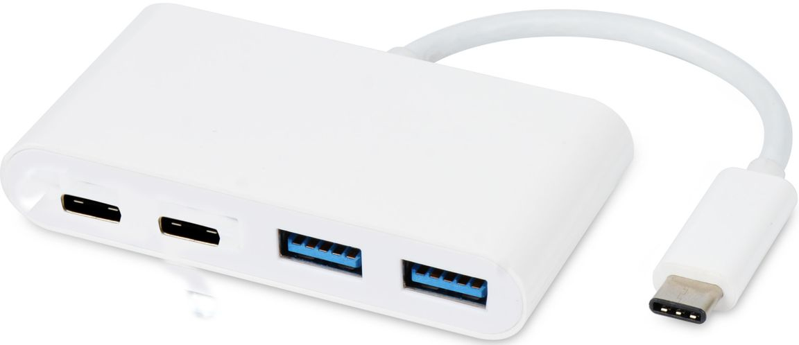 eSTUFF ES625001 interface hub USB 3.2 Gen 1 (3.1 Gen 1) Type-C 5000 Mbit/s White