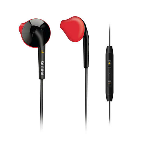 Philips SHQ1017GY Headset Wired In-ear Sports Black, Orange