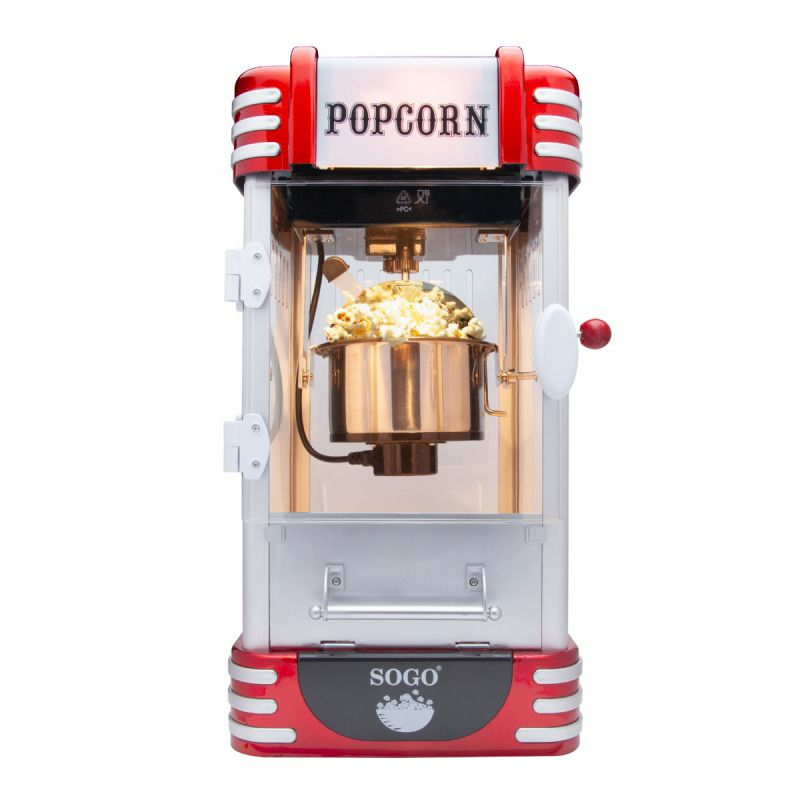 Sogo PAL-SS-11350 popcorn popper Black, Red, Stainless steel – image 1