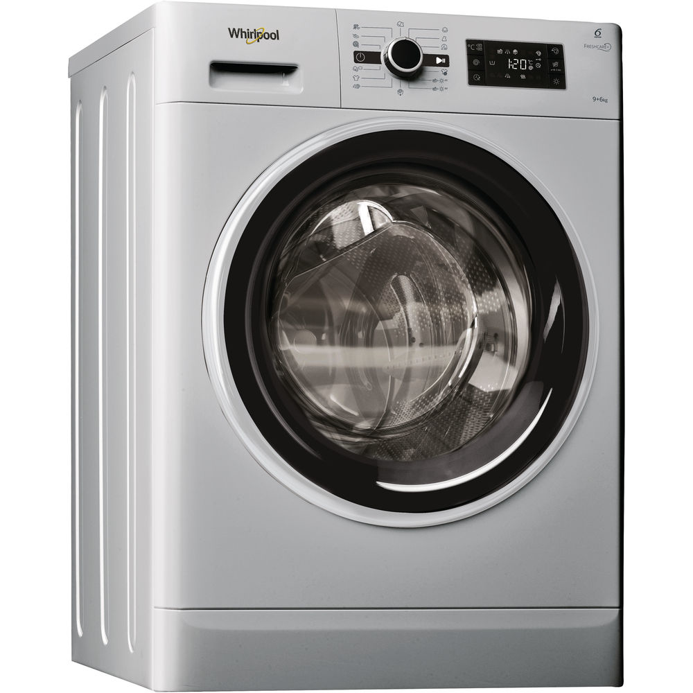 Whirlpool FWDG96148SBS washer dryer Freestanding Front-load Silver