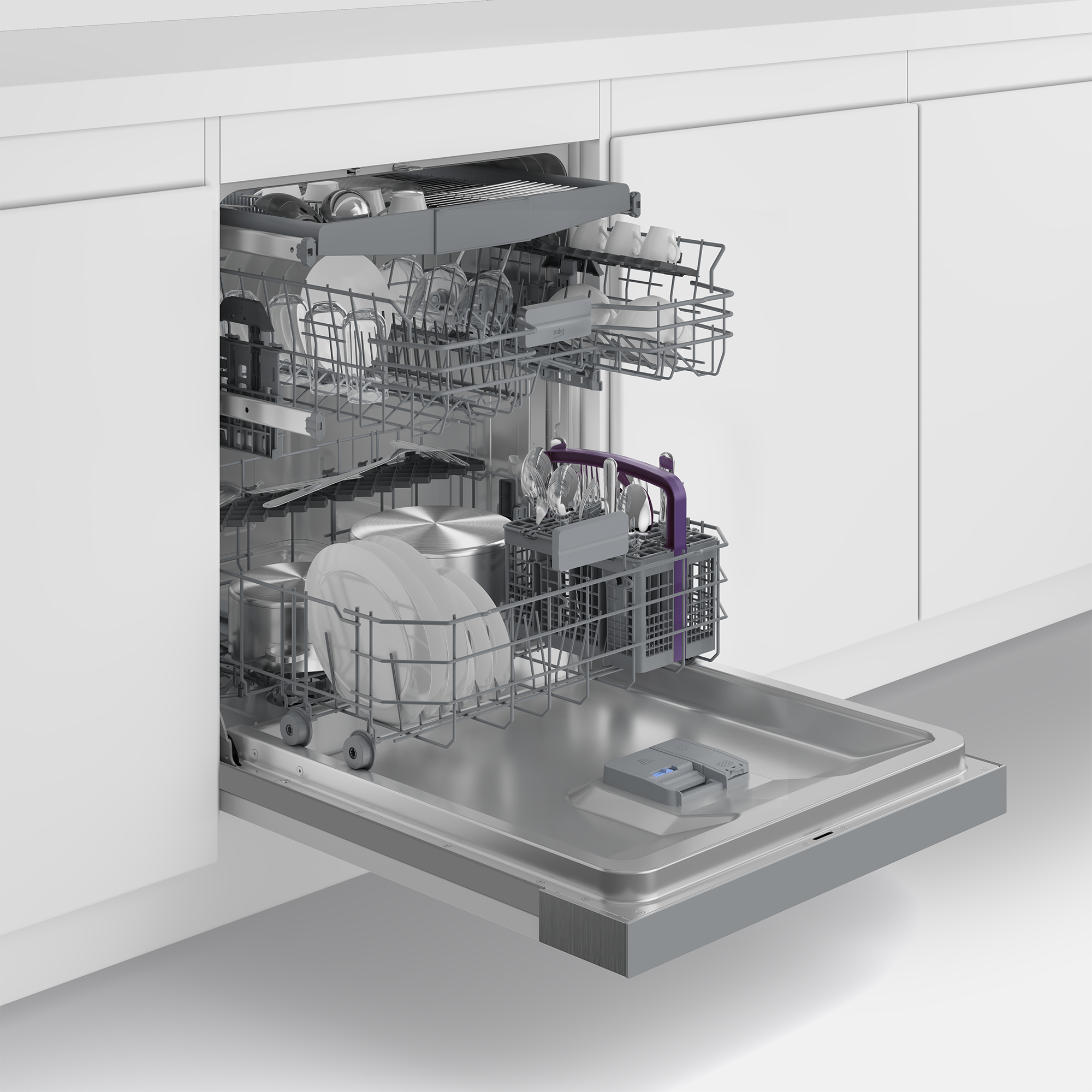 Beko b300 BDSN36640XC2 dishwasher Semi built-in 16 place settings – image 4