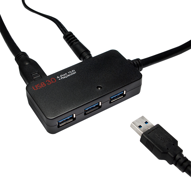 LogiLink UA0262 interface hub USB 3.2 Gen 1 (3.1 Gen 1) Type-A 5000 Mbit/s Black – image 3