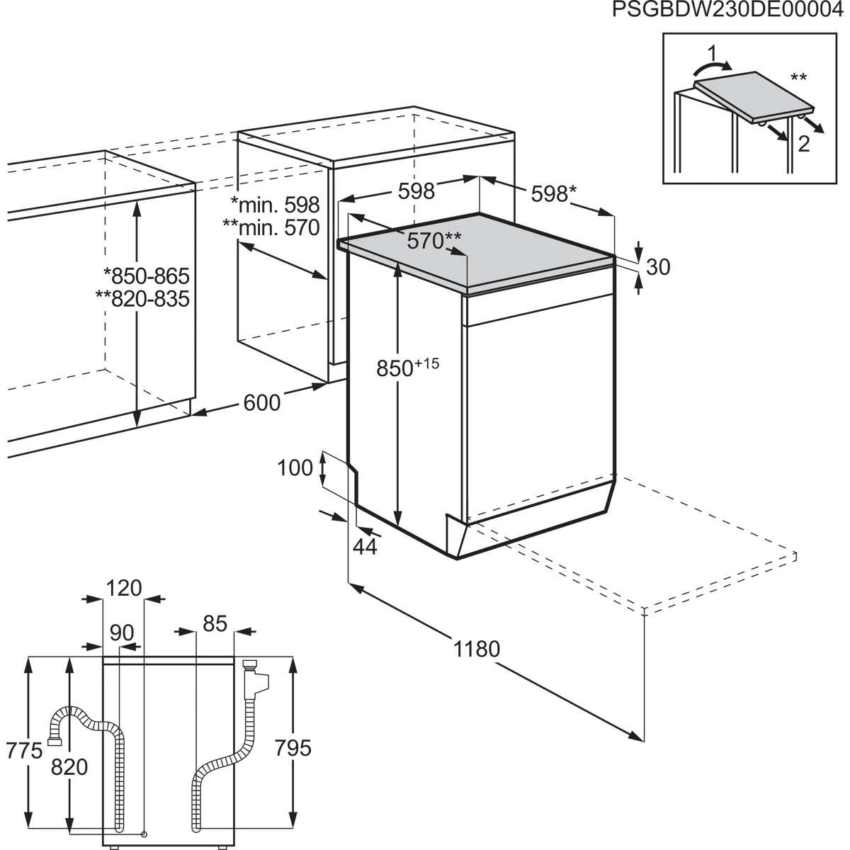 Electrolux ESS68600SX Freestanding 14 place settings – image 8