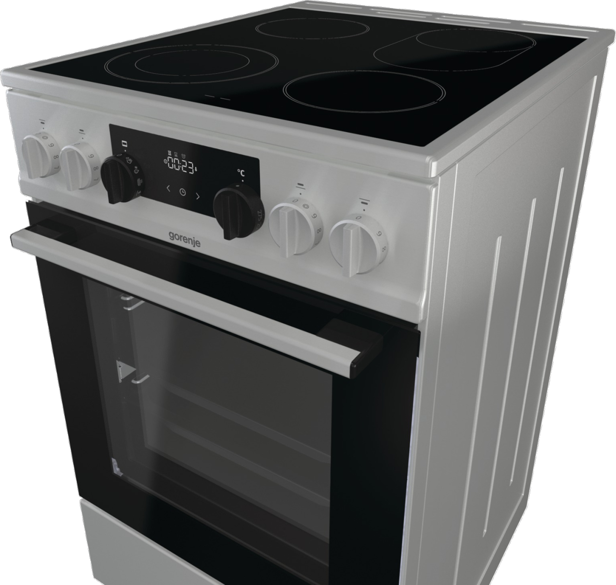 Gorenje ECS5350XA Freestanding cooker Electric Zone induction hob Stainless steel – image 5