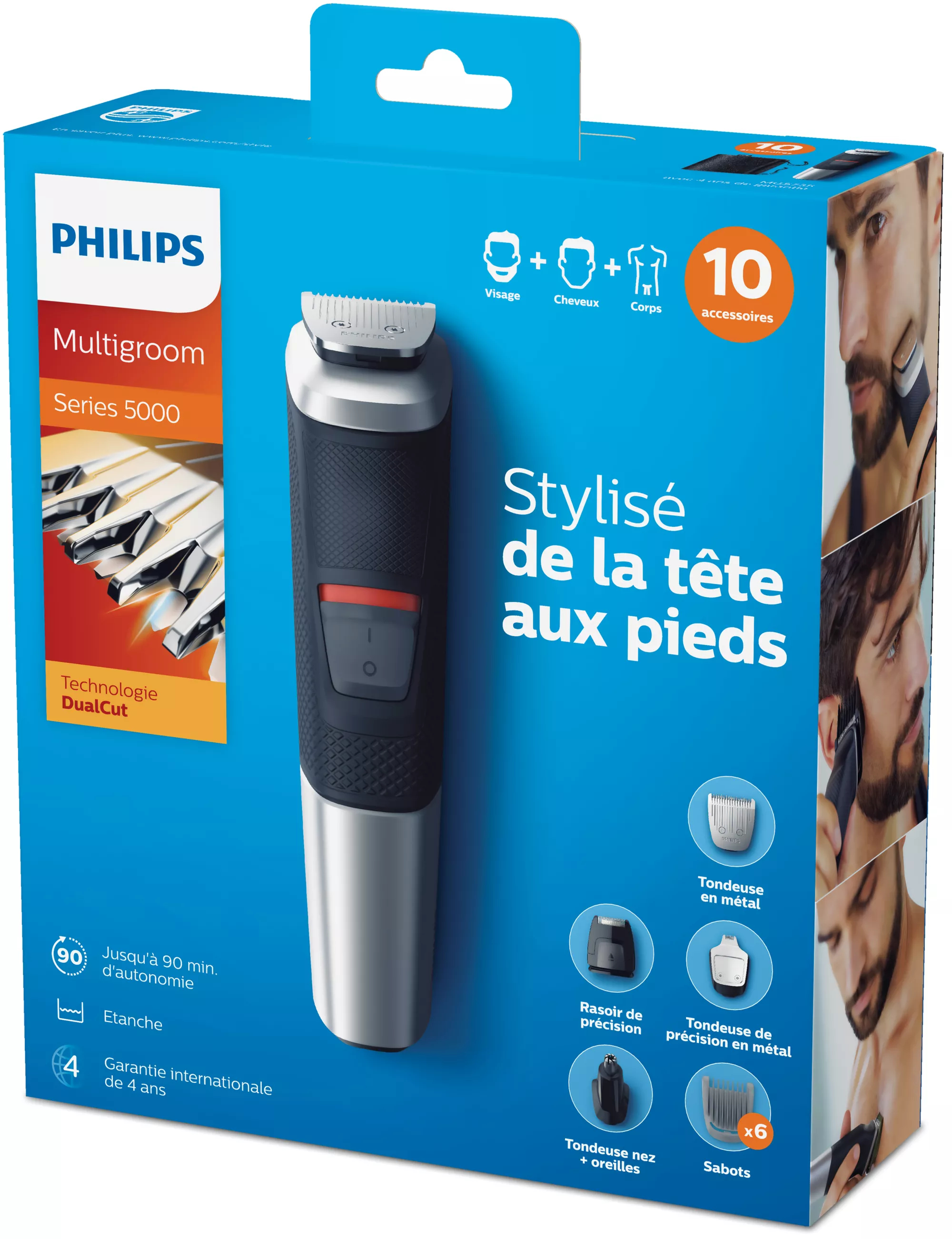 Philips MULTIGROOM Series 5000 MG5735/19 hair trimmers/clipper Black Nickel-Metal Hydride (NiMH) – image 2