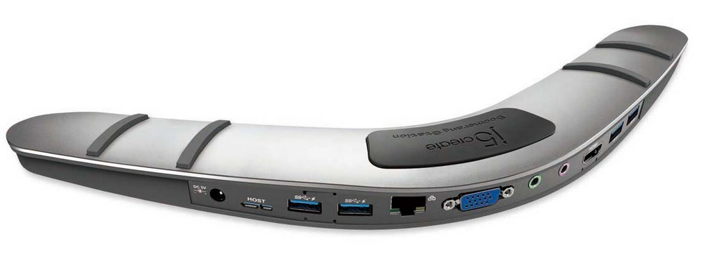 j5create JUD480 laptop dock/port replicator Wired USB 3.2 Gen 1 (3.1 Gen 1) Type-A Black, Silver