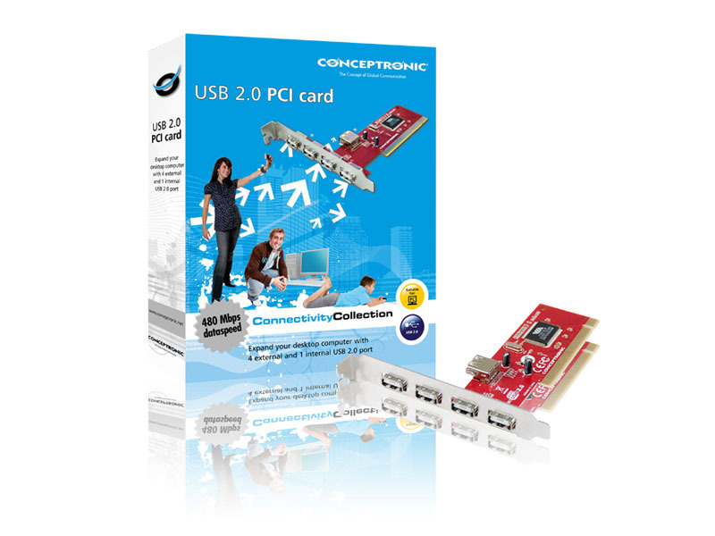 Conceptronic 5 Port USB 2.0 PCI Card – image 6