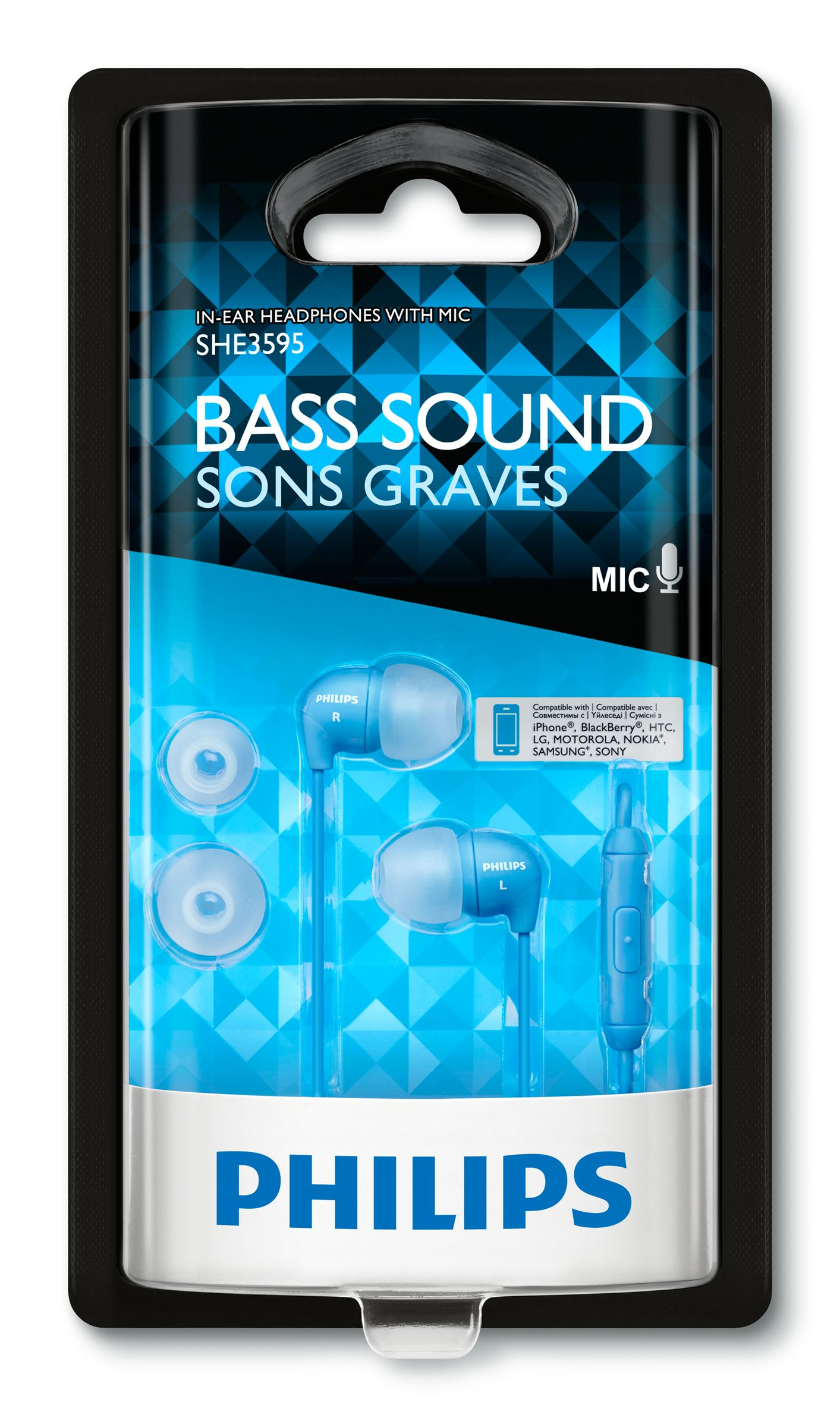 Philips In-Ear Headset SHE3595BL/00 – image 2