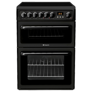 Hotpoint HAE60KS cooker Freestanding cooker Electric Ceramic hob Black – image 1