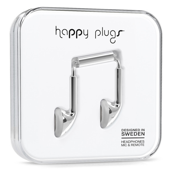 Happy Plugs Earbud Silver – image 1