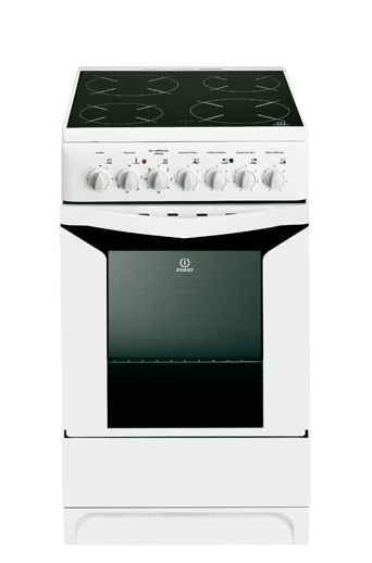 Indesit K3C51(W)/FR cooker Freestanding cooker Electric Ceramic hob White