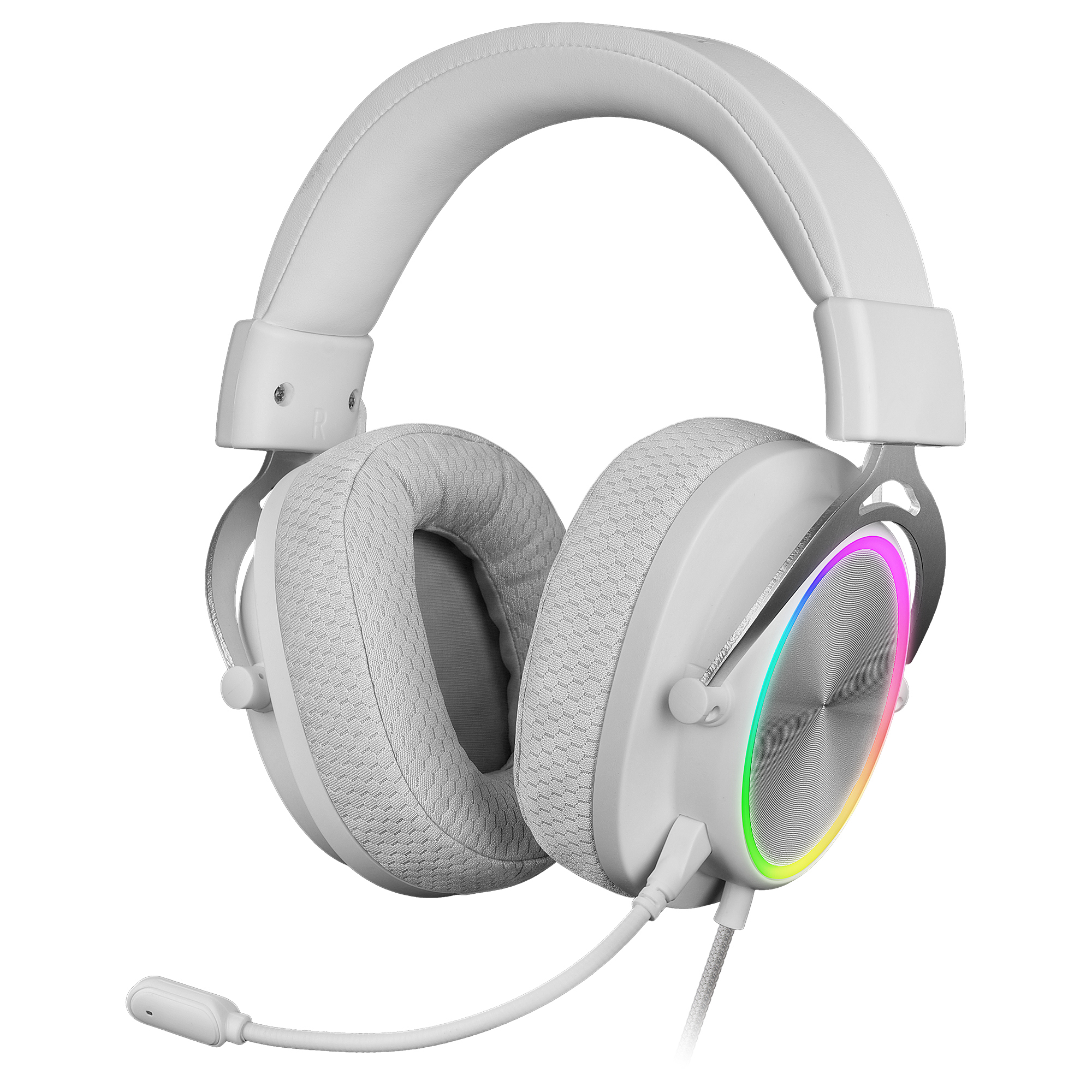 Mars Gaming MHFORGEW headphones/headset Wired Head-band USB Type-C / USB Type-A White – image 1