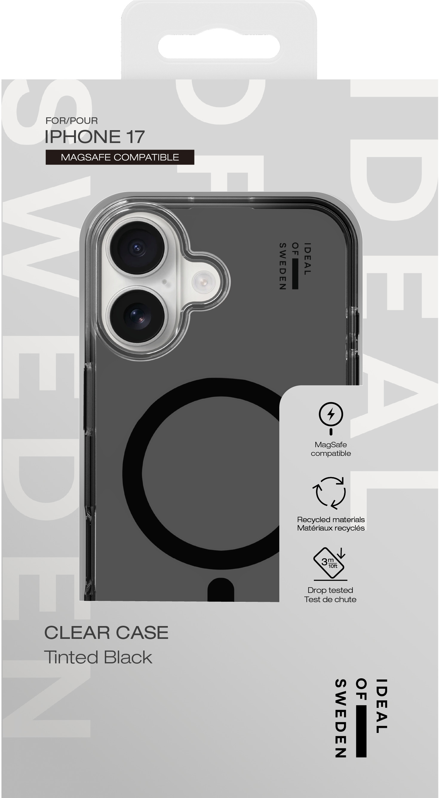 iDeal of Sweden Clear Case MagSafe iPhone 17 Tinted Black – image 4