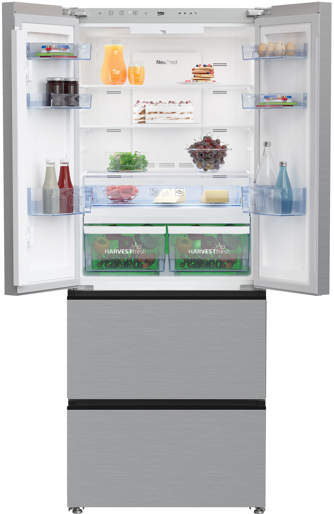 Beko GNE490IR3VPS Freestanding American Style Fridge Freeze with HarvestFresh™ – image 4