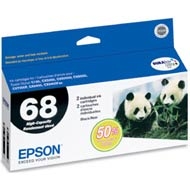 Epson T068120-D1 Dual Pack High-Capacity Black Ink Cartridges