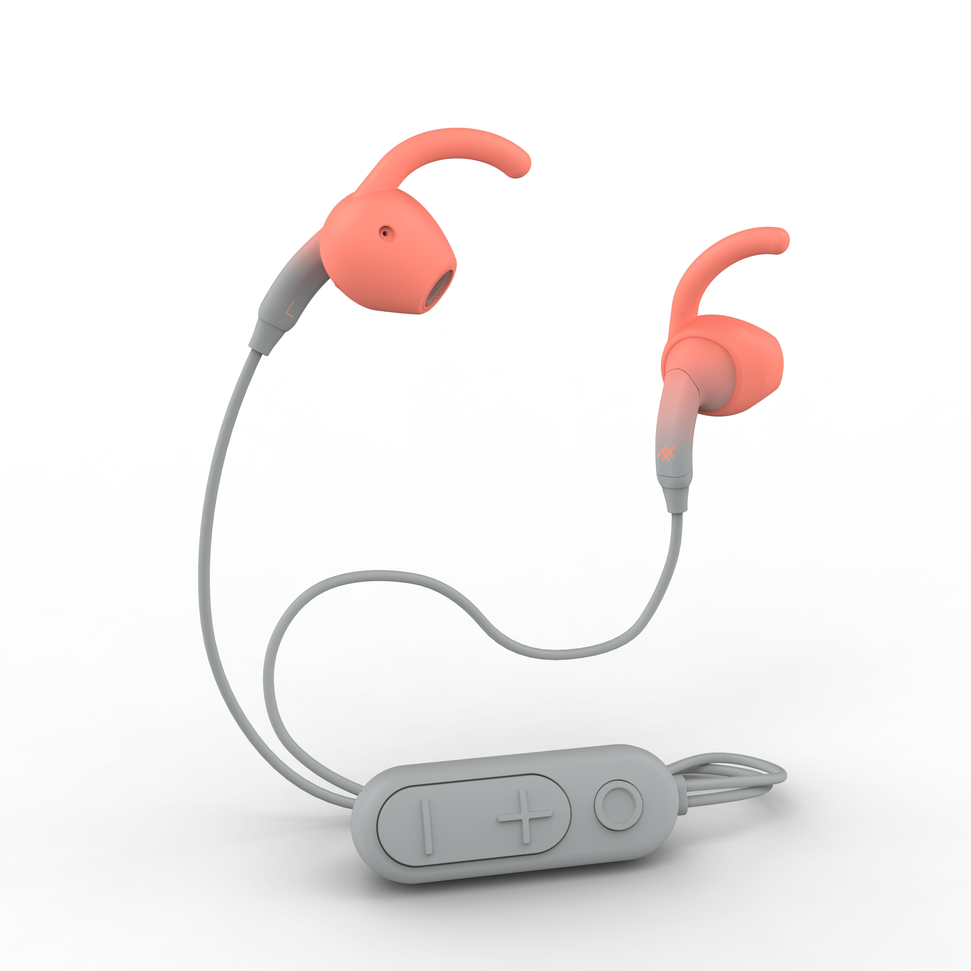 IFROGZ 304001833 headphones/headset Wired & Wireless In-ear Sports Micro-USB Bluetooth Coral, Grey – image 1