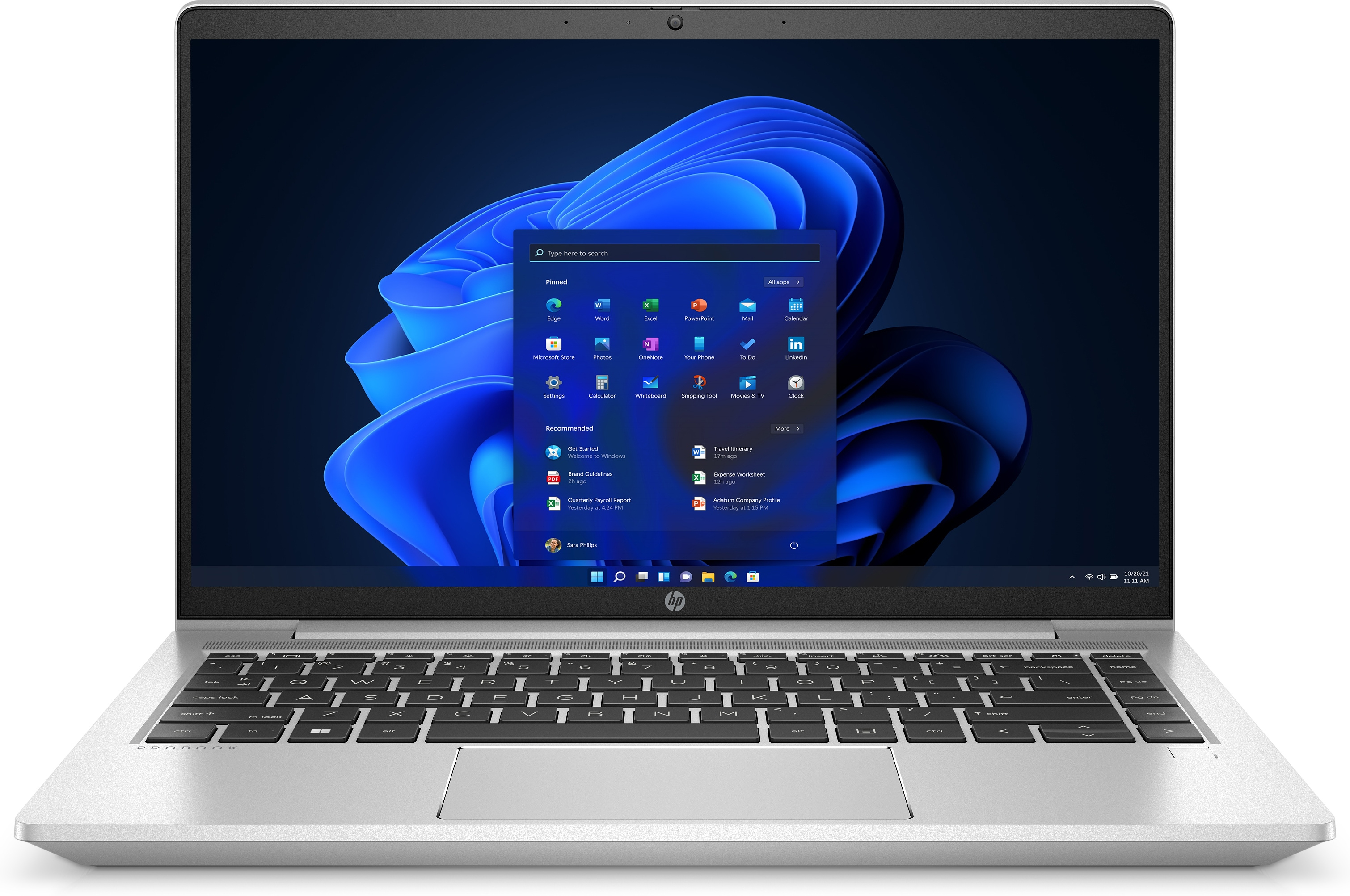 HP ProBook 445 14 inch G9 Bärbar dator 35,6 cm (14') Full HD AMD Ryzen™ 5 5625U 16 GB DDR4-SDRAM 512 GB SSD Wi-Fi 6E (802.11ax) Windows 11 Pro Silver