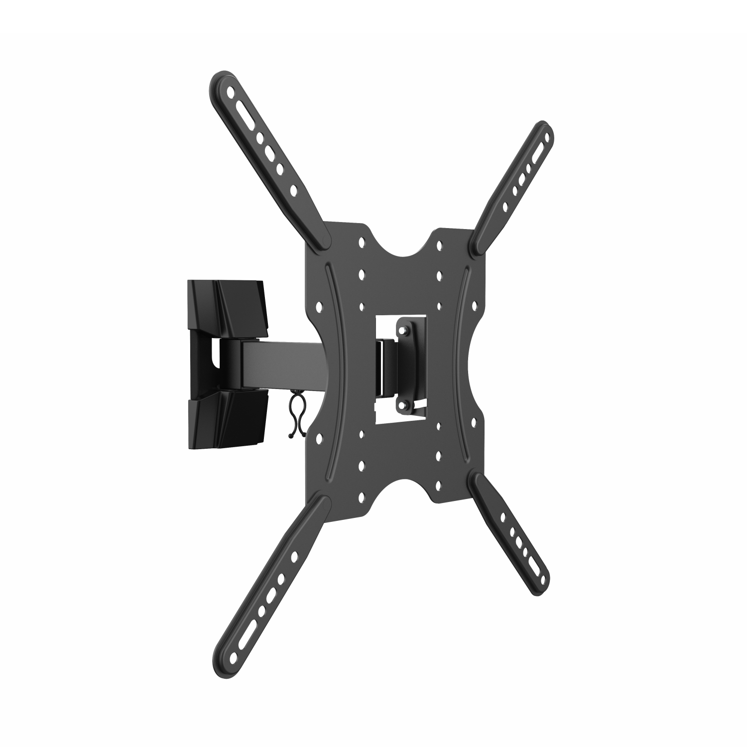 AISENS Soporte ECO giratorio, inclinable para monitor/TV 30kg (2 Pivotes) de 32-55, Negro