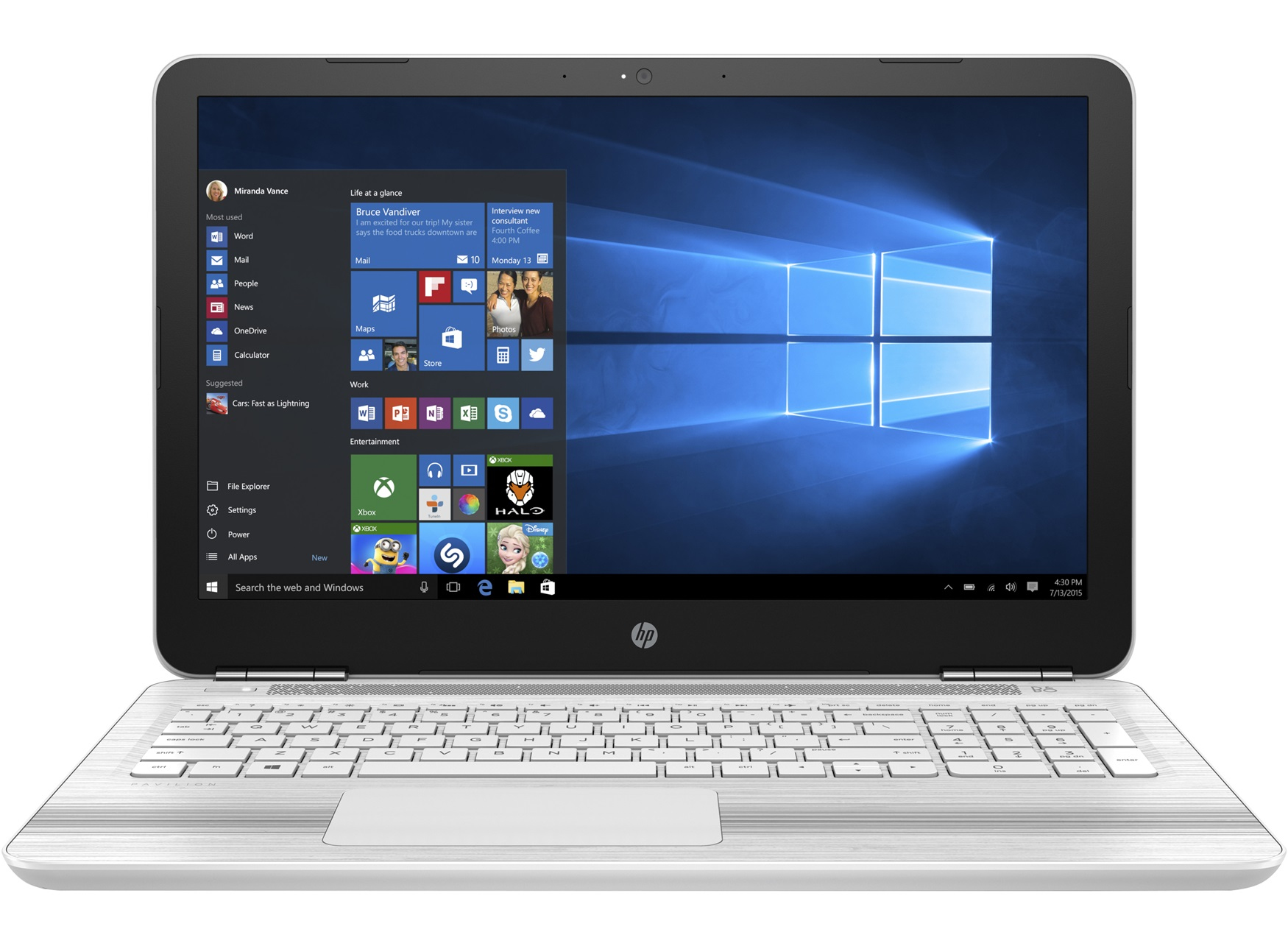 HP Pavilion 15-au010nz Intel® Pentium® 4405U Laptop – image 1