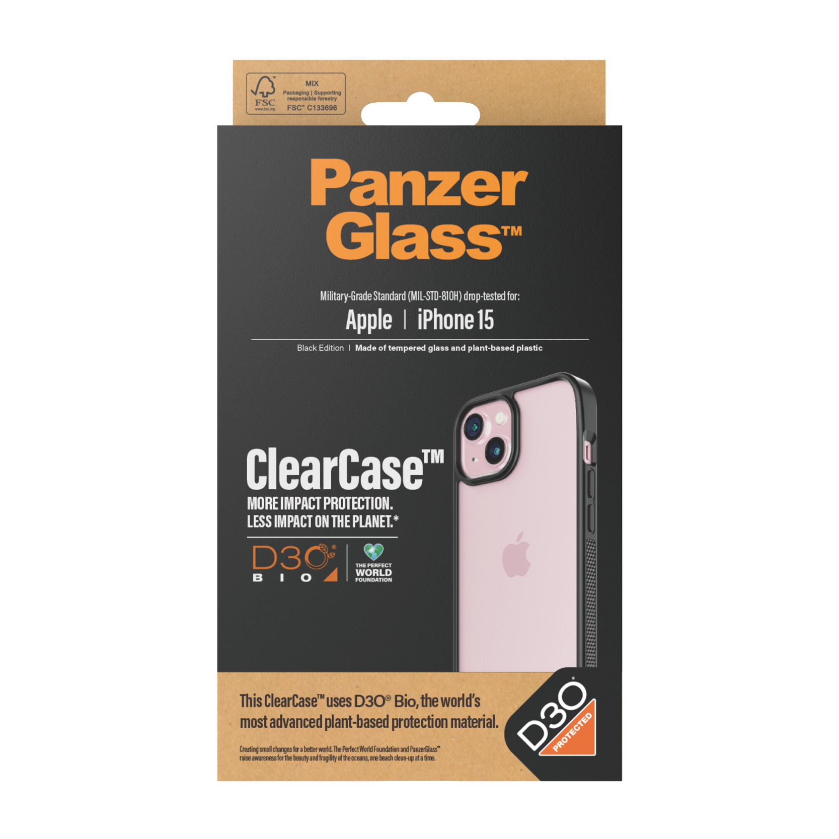 PanzerGlass® ClearCase Transparent & D3O® iPhone 15 – image 3