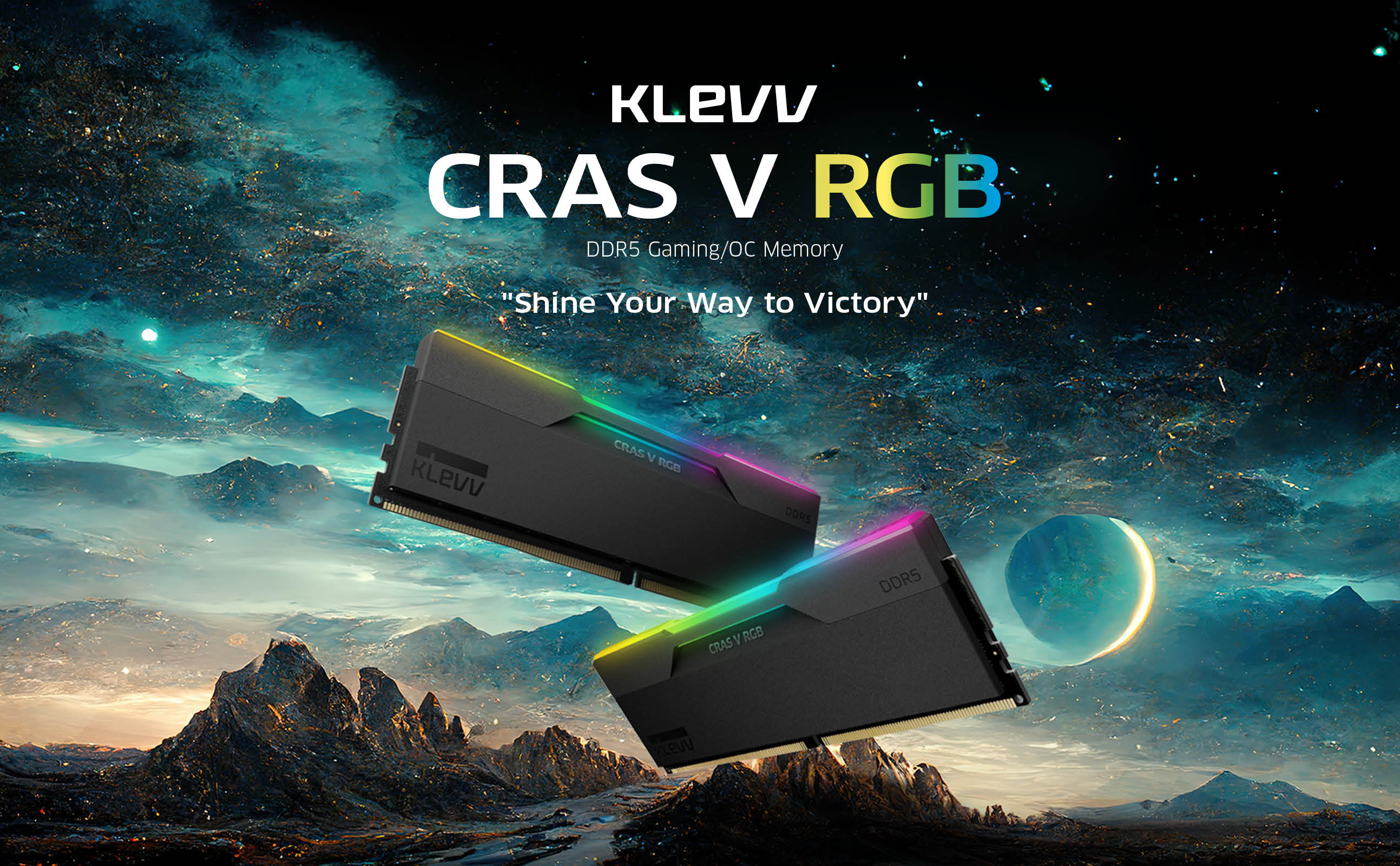 Klevv 48GB (2x24GB) 6000MHz CL30 DDR5 GAMING RAM MODULE 30-36-36-76 1.35V CRAS V RGB KIT image 9