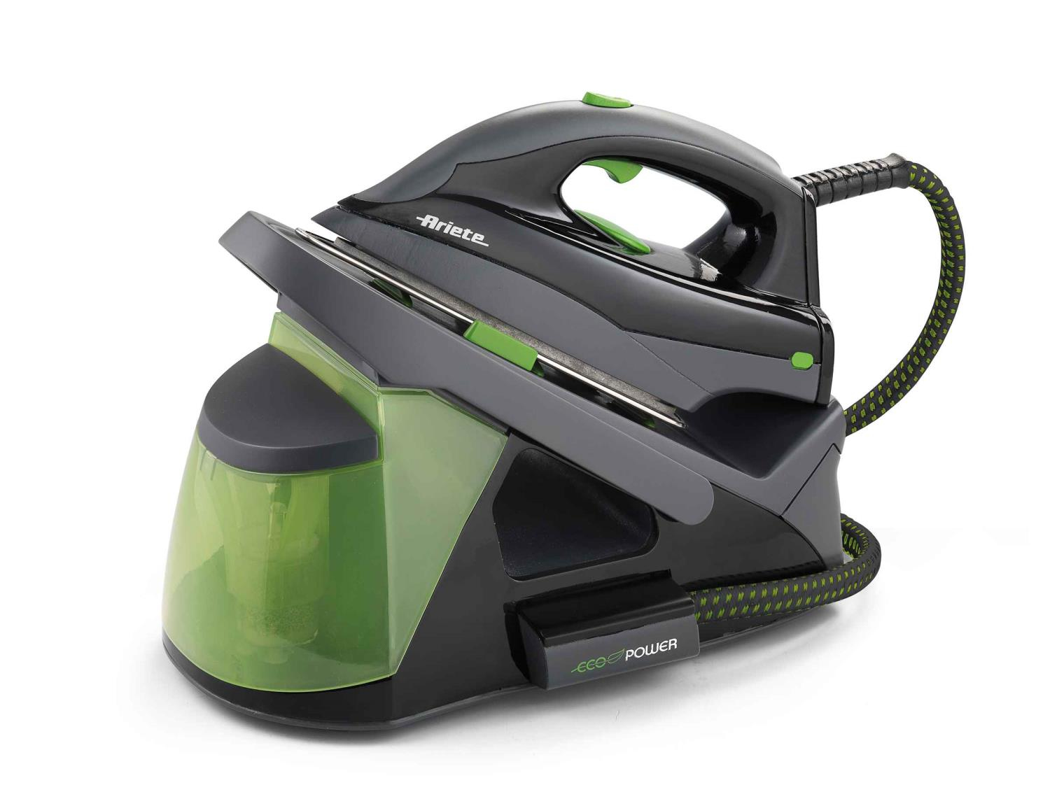 Ariete Ecopower 1.5 L Stainless Steel soleplate Black, Green