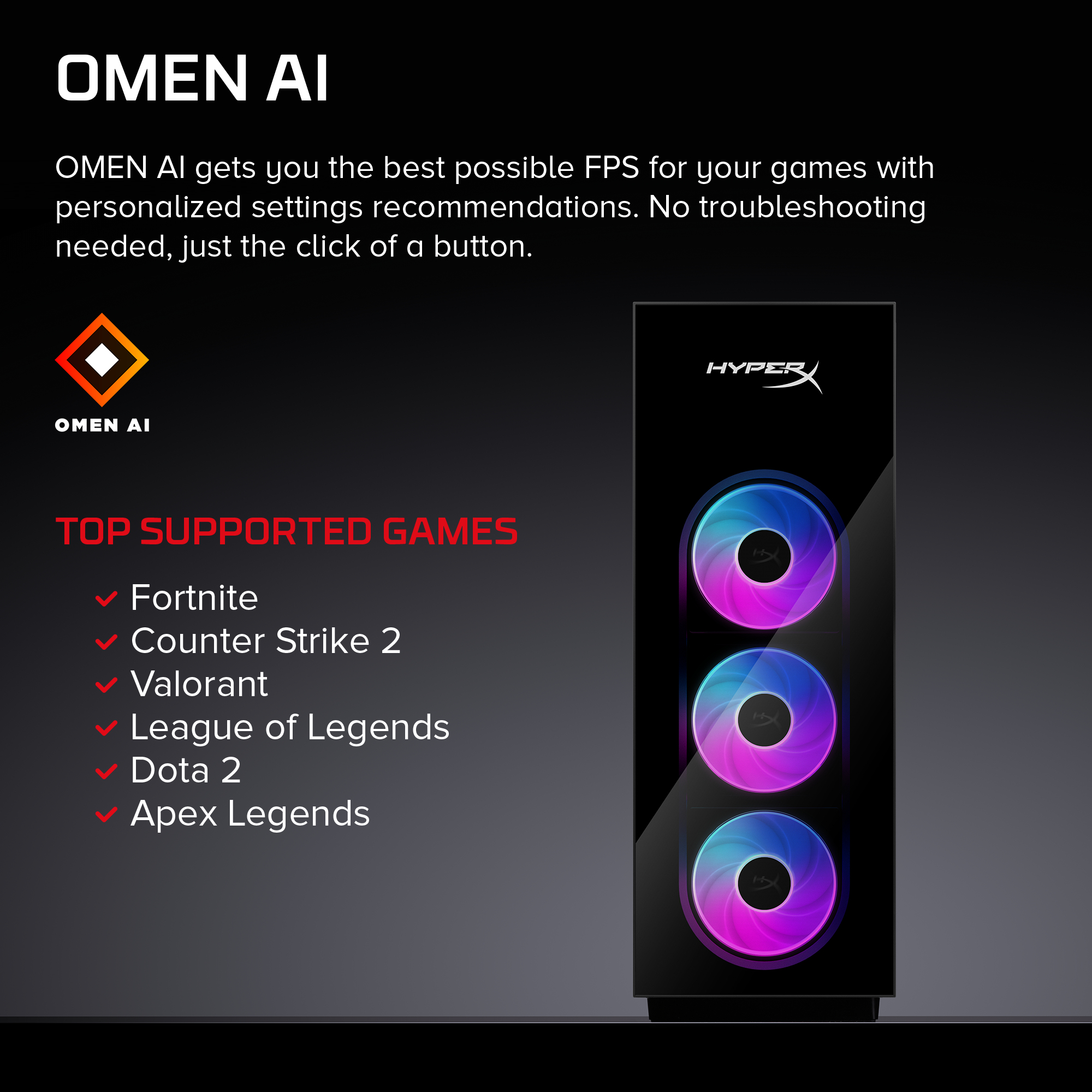 HP HyperX OMEN MAX 45L Gaming Desktop GT24-0000na PC – image 8