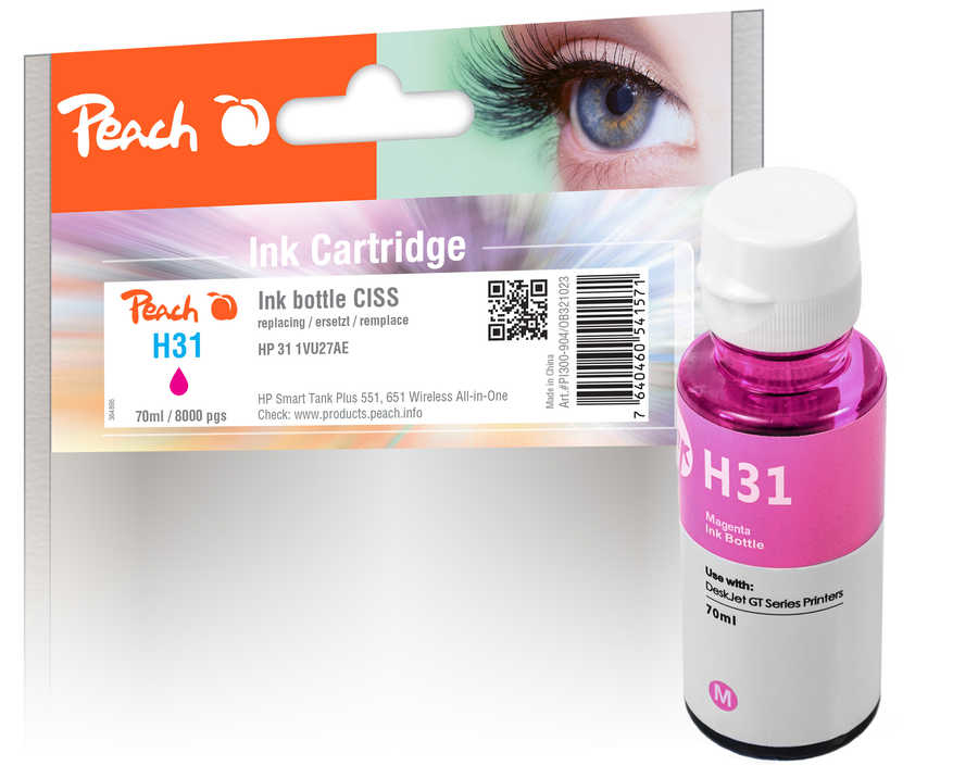 Peach PI300-904 ink cartridge 1 pc(s) Compatible Magenta