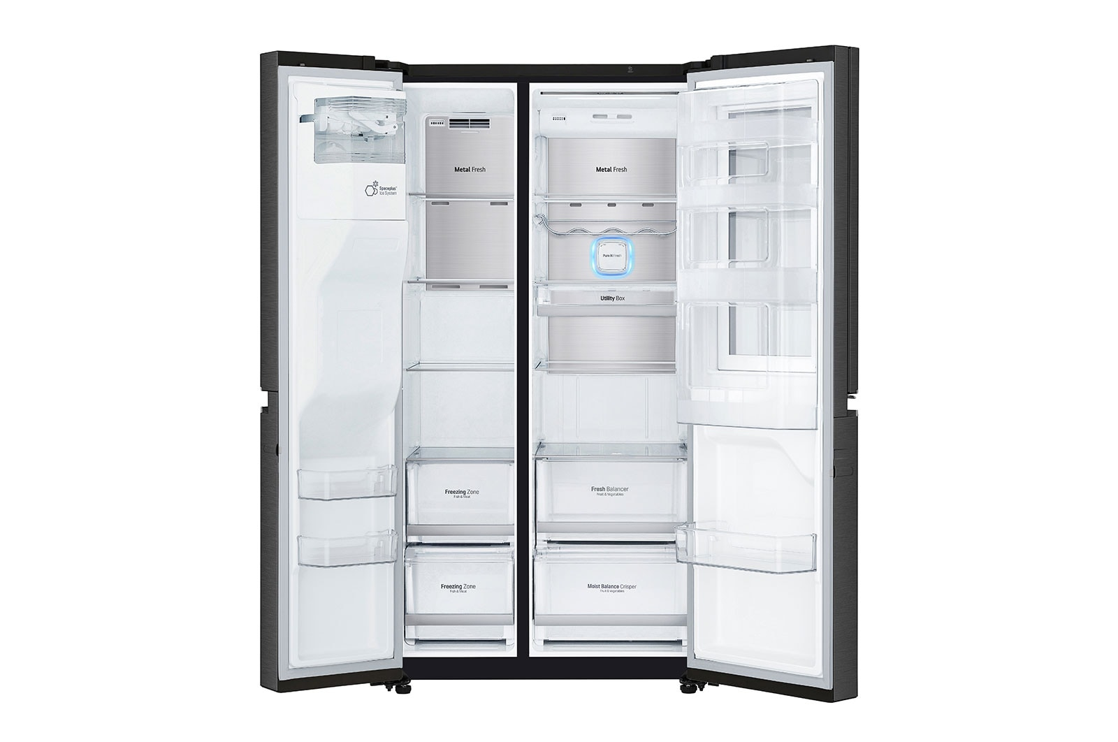 LG GSX960MCCE side-by-side refrigerator Freestanding – image 6