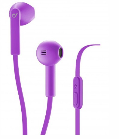 Cellularline LOUDVE headphones/headset Wired In-ear Purple – image 1