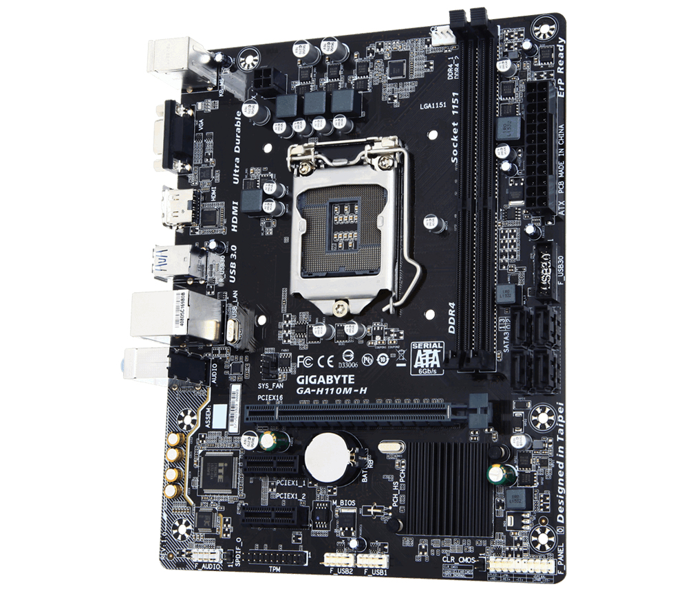 GIGABYTE GA-H110M-H motherboard Intel® H110 LGA 1151 (Socket H4) micro ATX – image 3