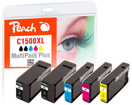 Peach 319386 ink cartridge 5 pc(s) Compatible Black, Cyan, Magenta, Yellow