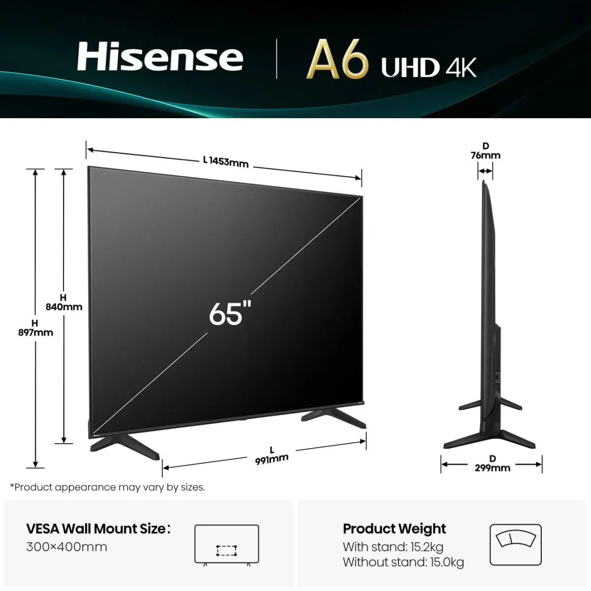 Hisense 65 '' A6Q | Smart TV UHD 4K 4K – image 4