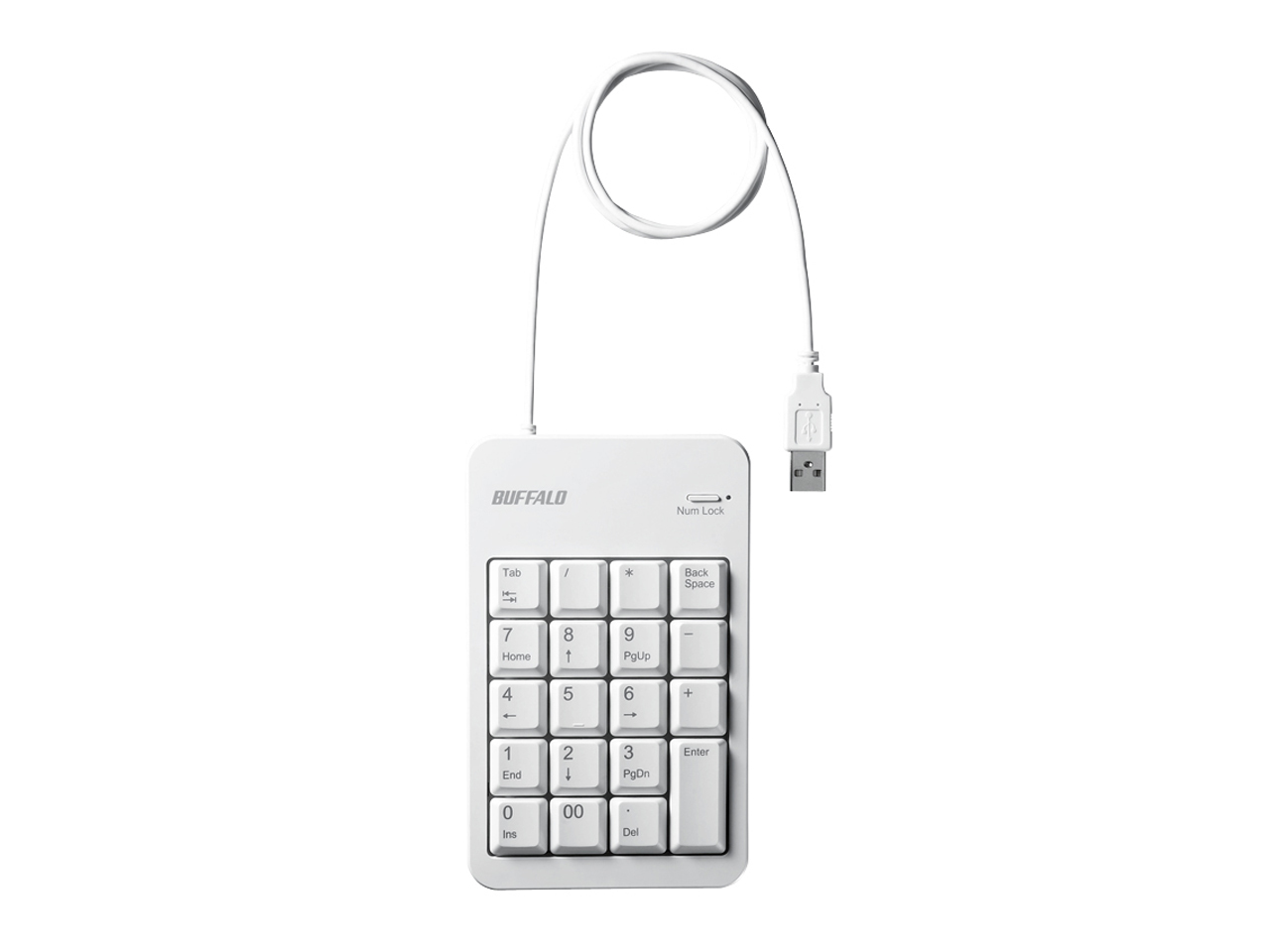 Buffalo BSTKH100WH numeric keypad Laptop USB White – image 2