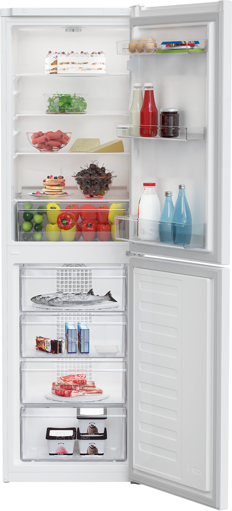 Beko RCHE300K30WN fridge-freezer Freestanding – image 3