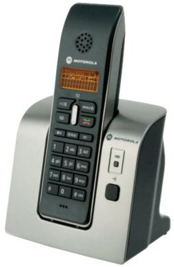 Motorola D201 DECT telephone Caller ID Black, Silver