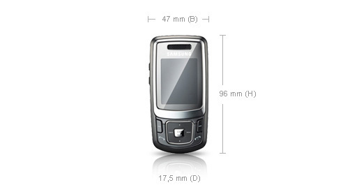 Samsung B520 4.5 cm (1.77") 94 g Grey – image 4