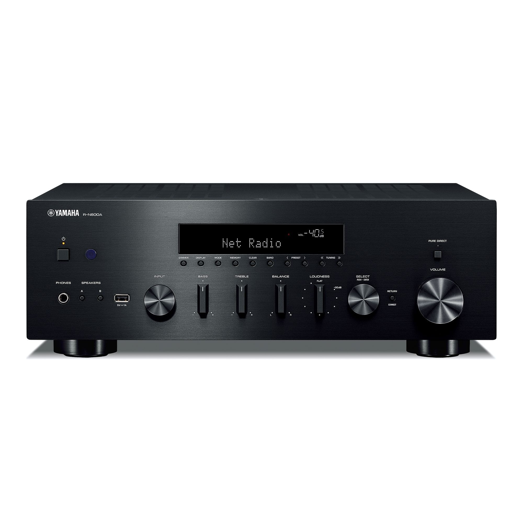 Yamaha R-N600A 80 W Black